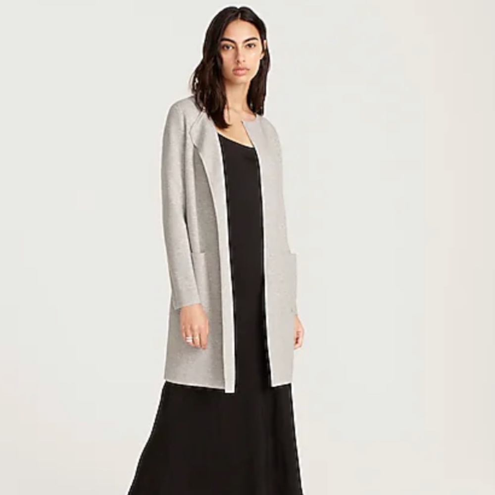 J. Crew - Juliette Collarless Sweater Blazer